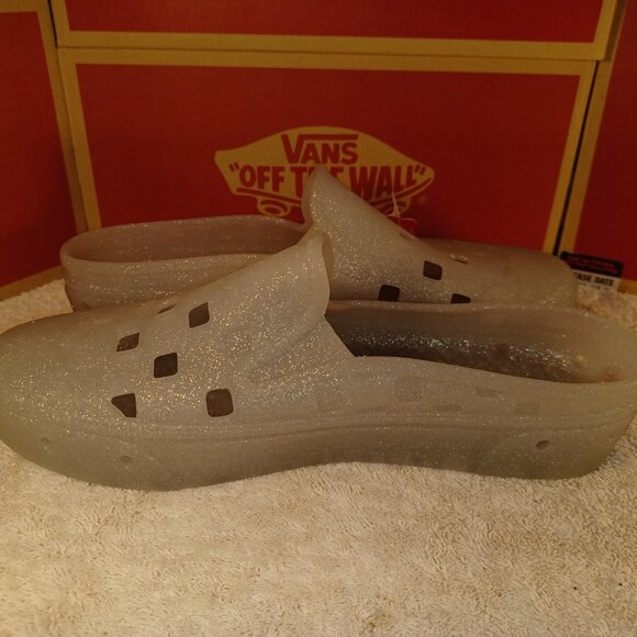 Vans Unisex Mule T Slip On (Glitter Gray) VN0005V8GF - Picture 10 of 12